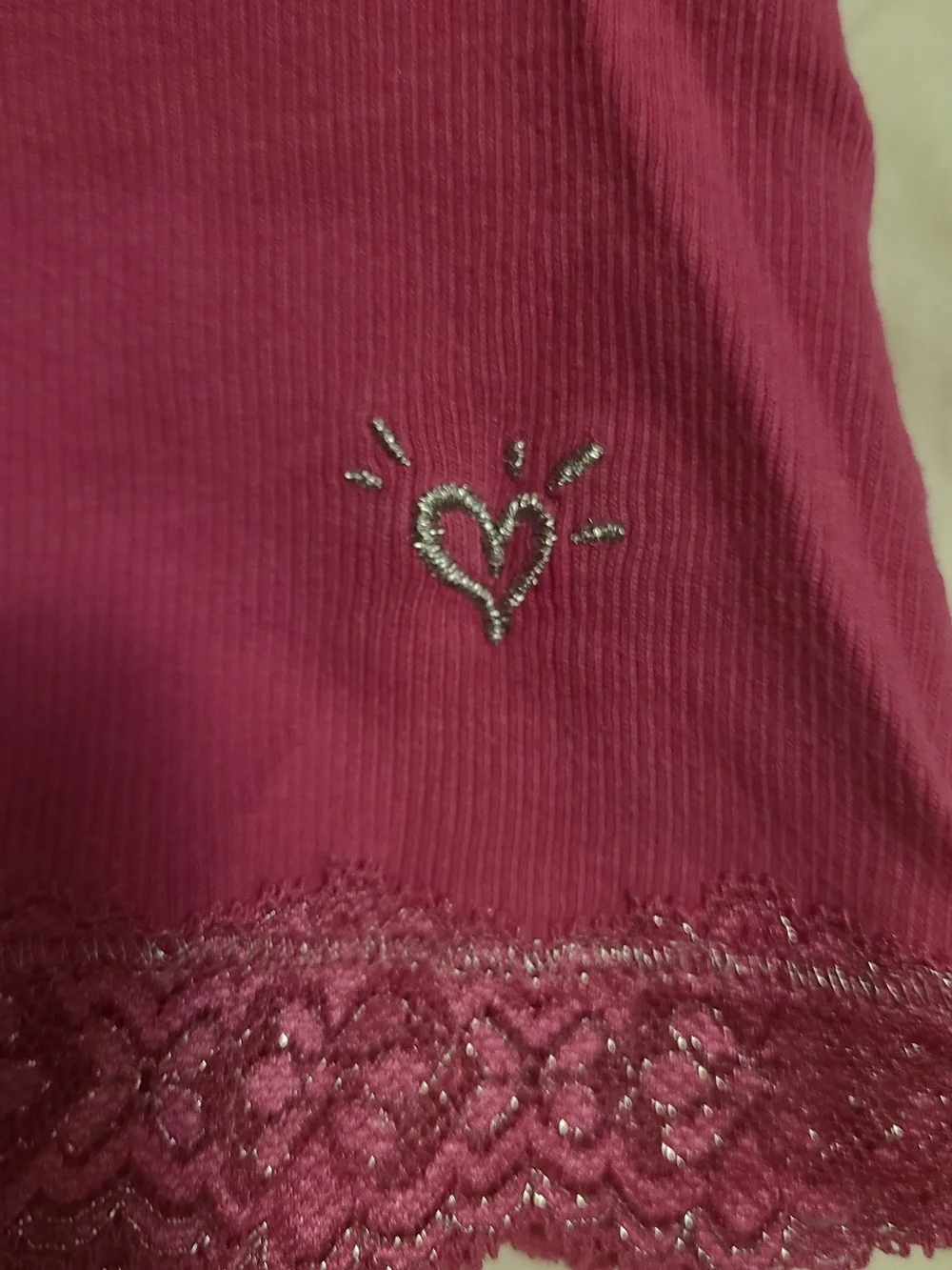Justice Pink Lace-Trim Camisole